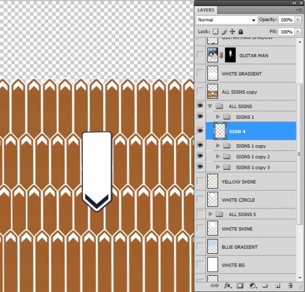 Creation of On my way: Step 4